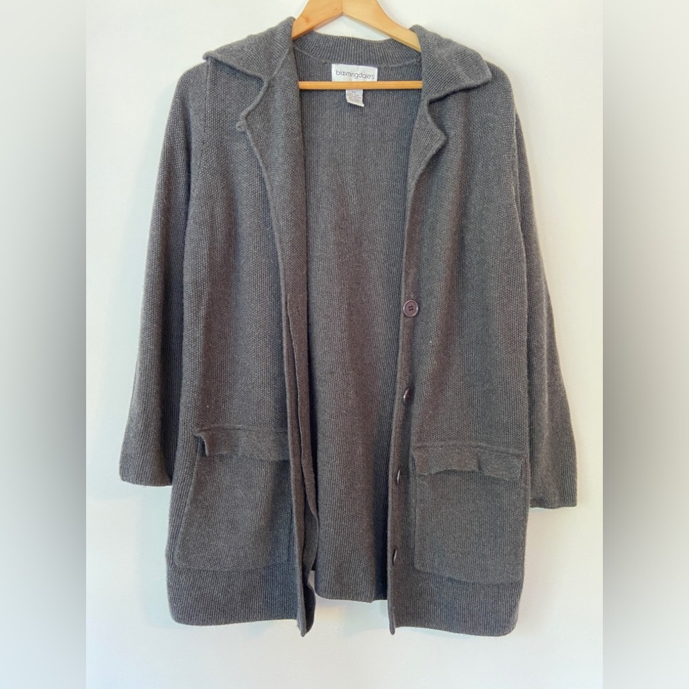 Vintage Bloomingdale’s 100% Wool Cardigan Sweater
